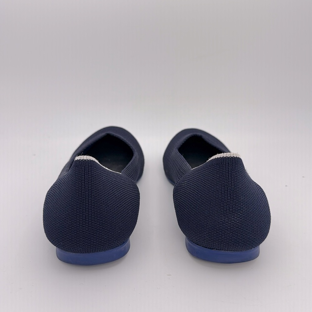 Rothy’s‎ - women’s The flat travel ballet knit shoes navy blue size 8.5 - Picture 5 of 9